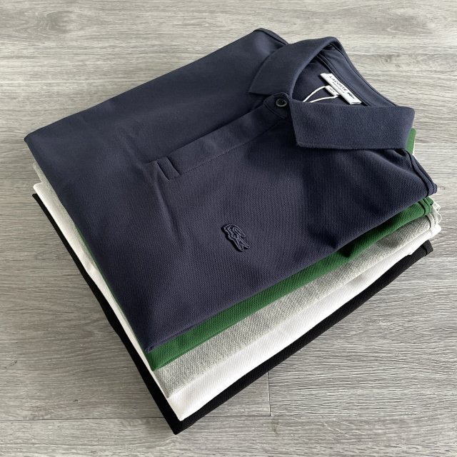 Lacoste Men's Business Casual Polo Shirt Classic Short Sleeve T-shirt Multi-color - 2