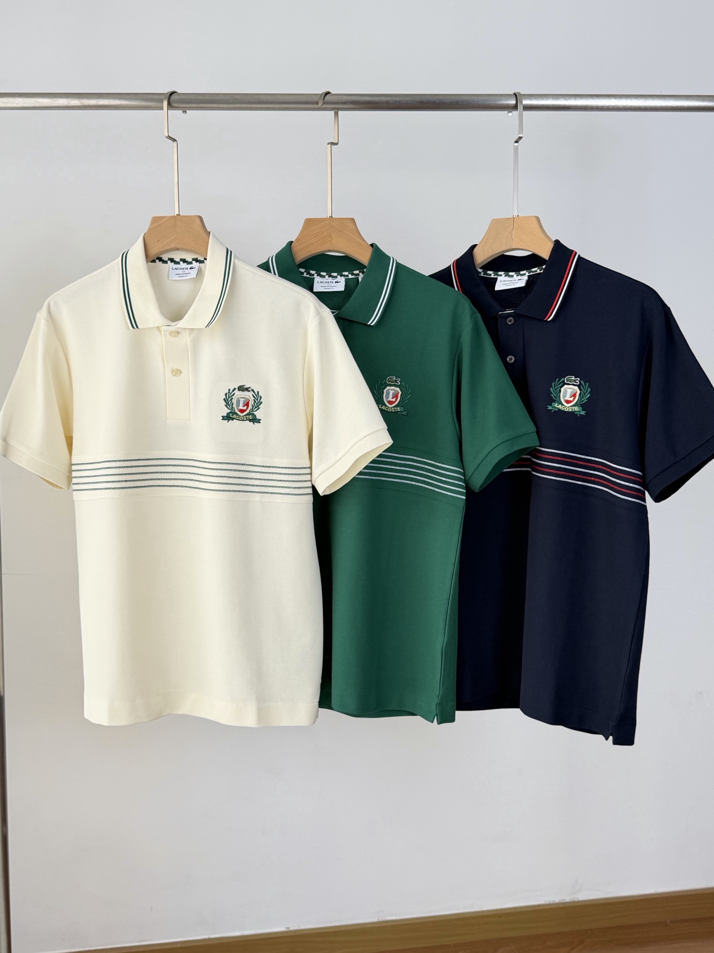 Lacoste Men's Business Casual Polo Shirt Classic Short Sleeve T-shirt Multi-color - 9