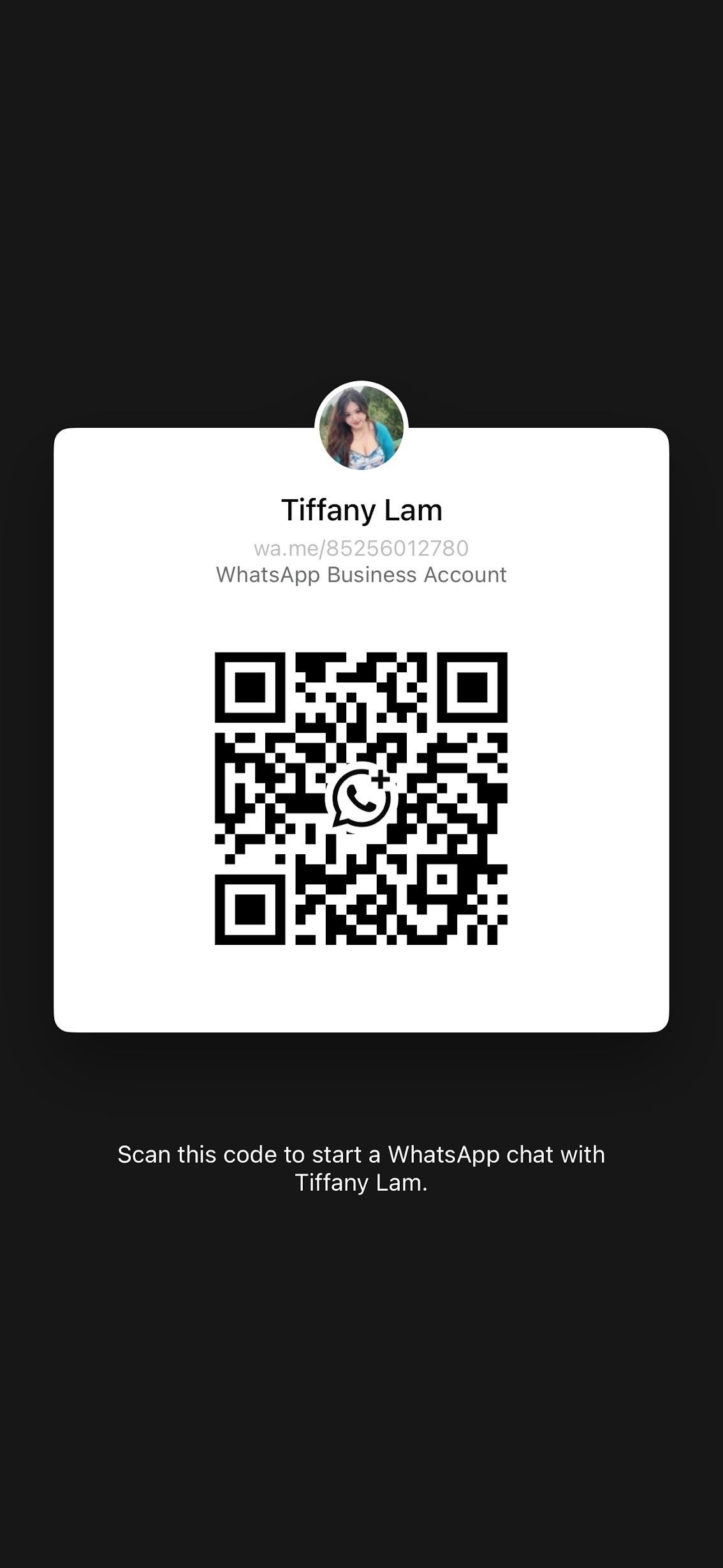 WhatsApp for more information
