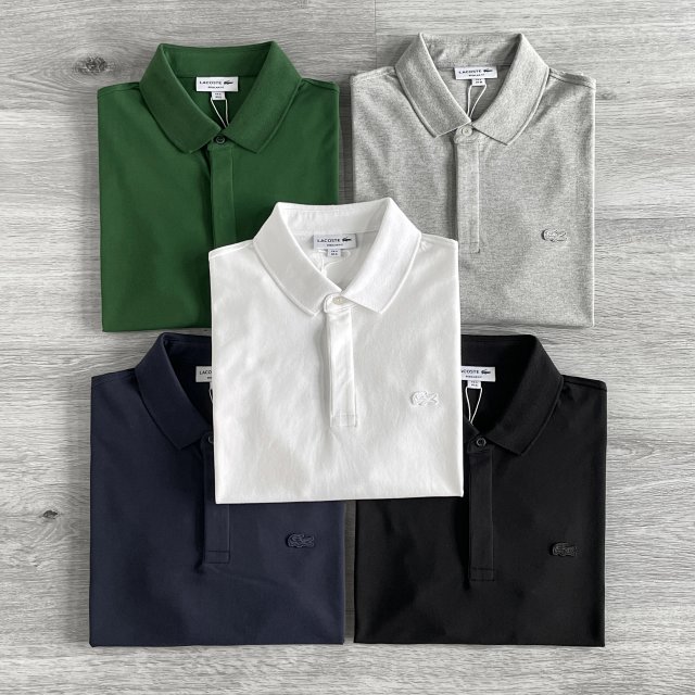 Lacoste Men's Business Casual Polo Shirt Classic Short Sleeve T-shirt Multi-color